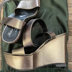 Robert Clergerie platform ankle wrap sandals